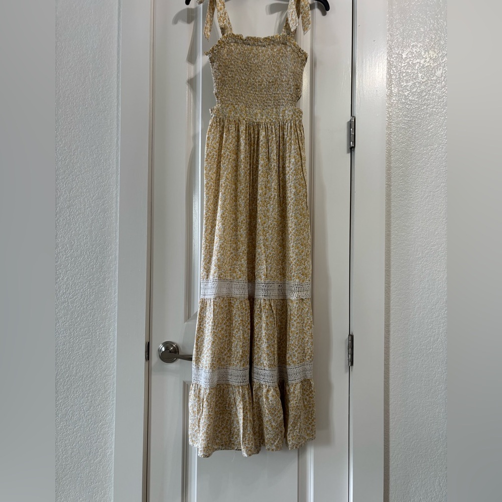 Sincerely Jules Yellow Floral Maxi Dress